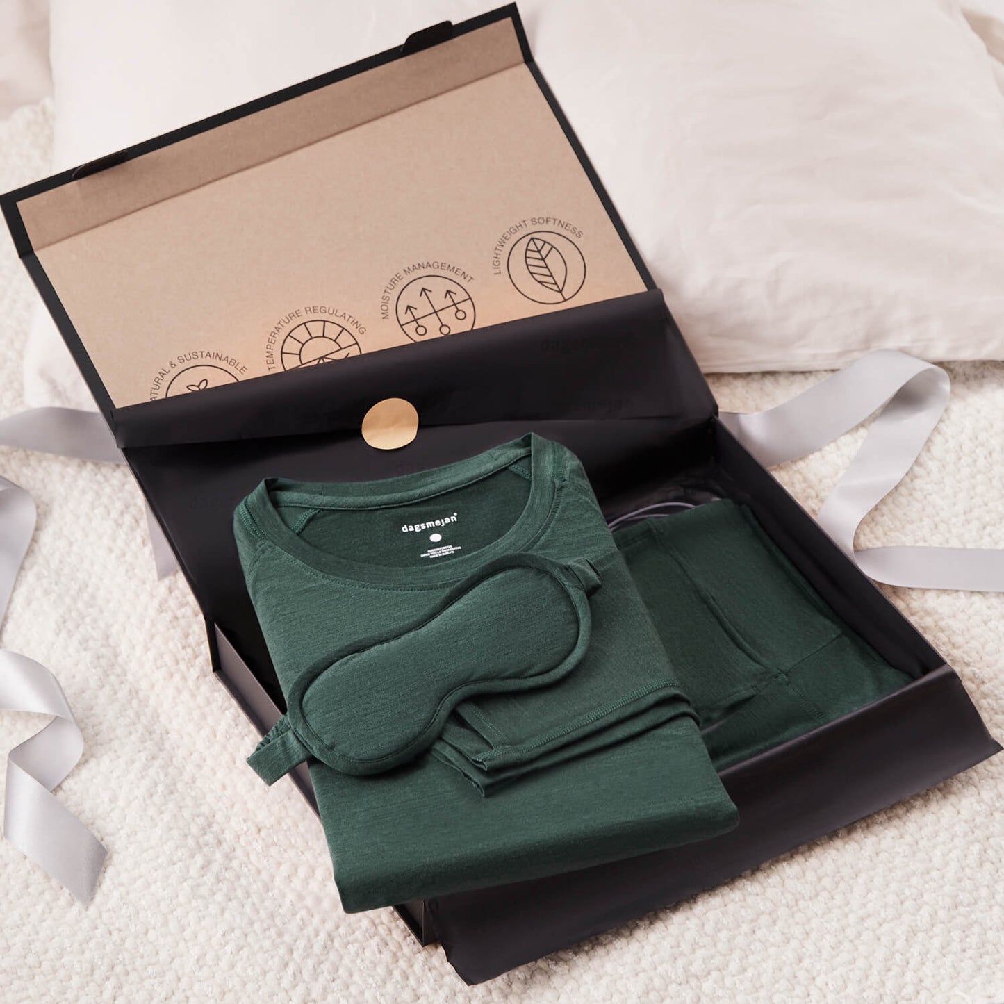 Gift set pajamas men || Emerald