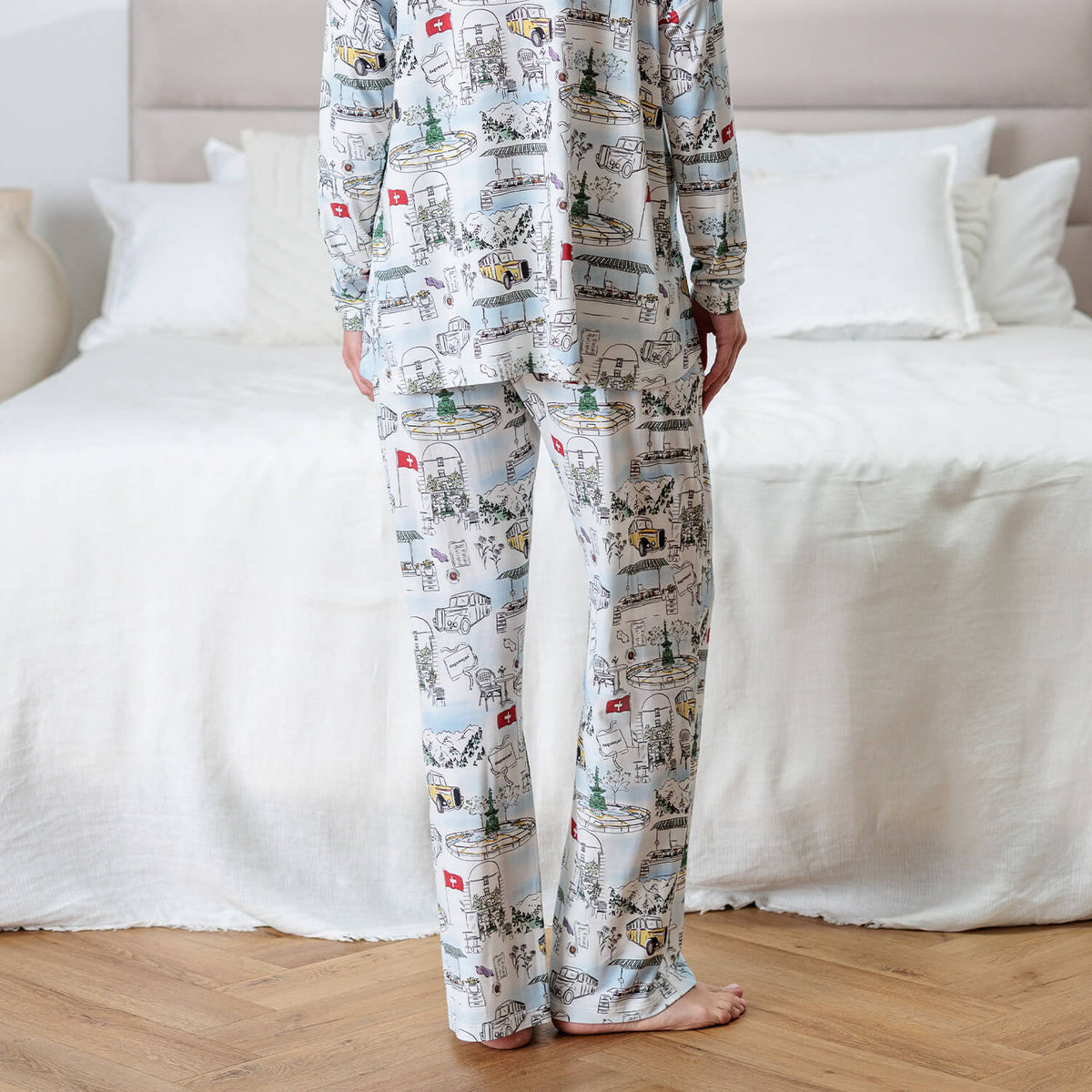 Wide leg sleep pants women || Anniversary BL