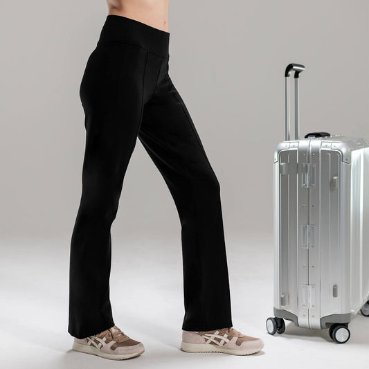 Comfortable travel pants women || Black