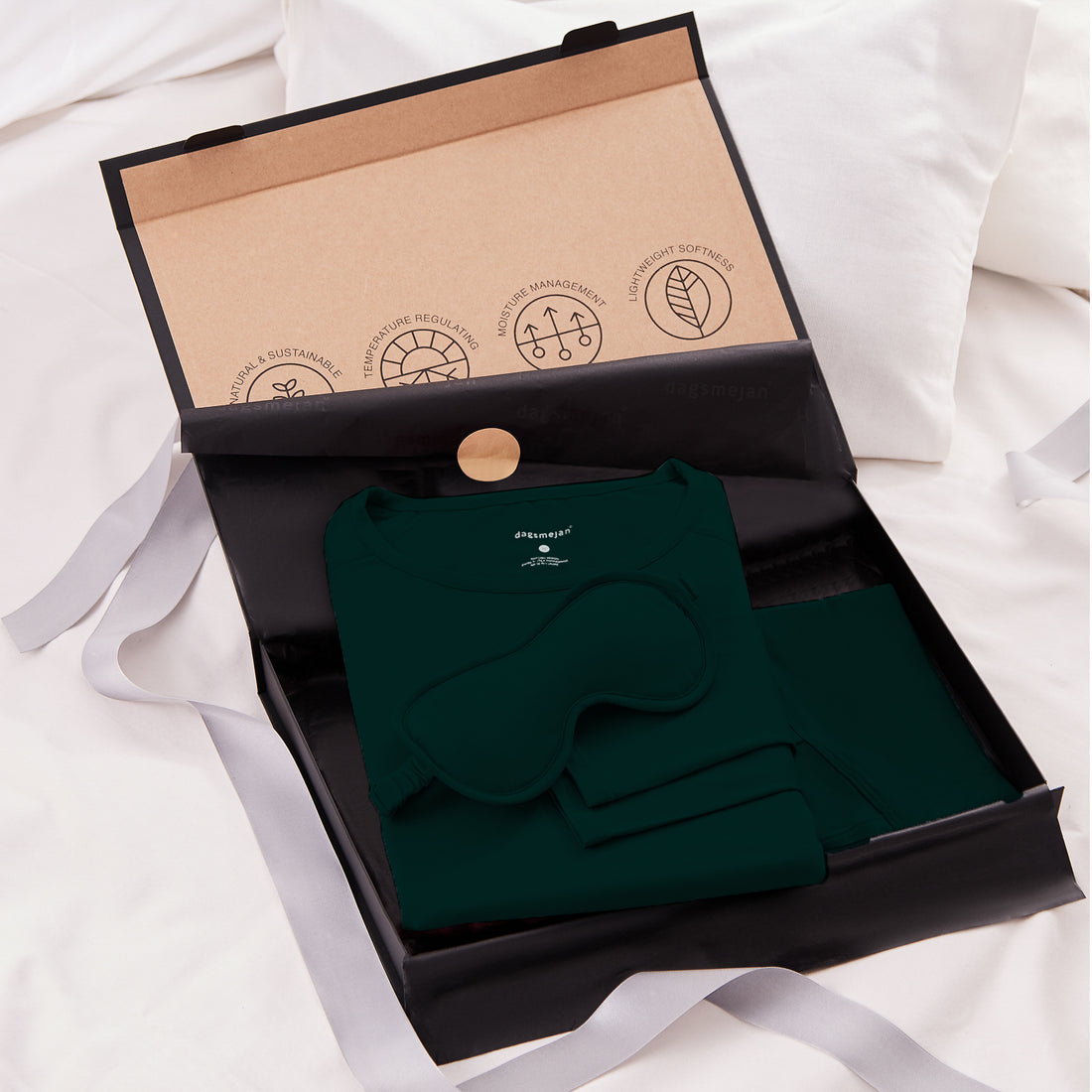 Gift set women long pajamas || Midnight Pine
