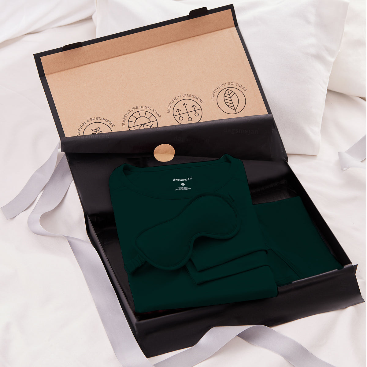 Gift set women long pajamas || Midnight Pine