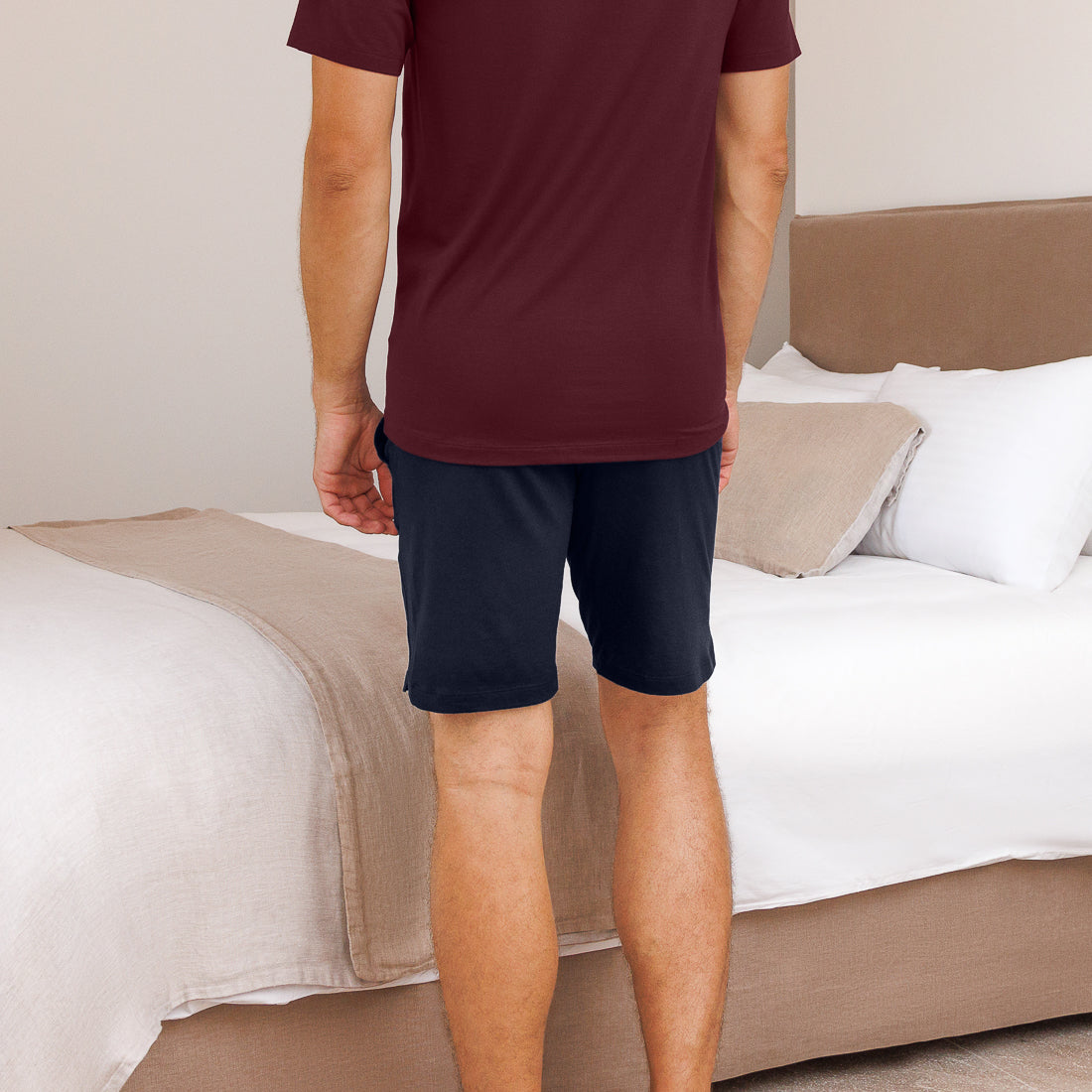 Muscle recovery sleep shorts men || Navy