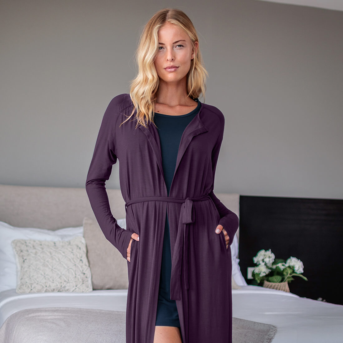 Cartagan Robe Super-soft cardigan robe | DAGSMEJAN RELAXWEAR