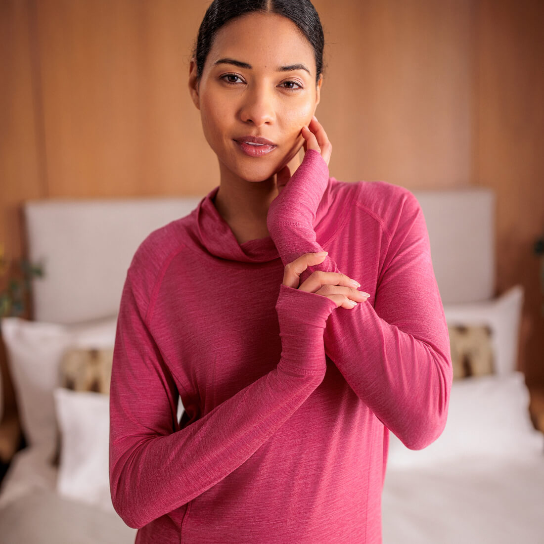 Wool pajamas womens || Fuchsia pink