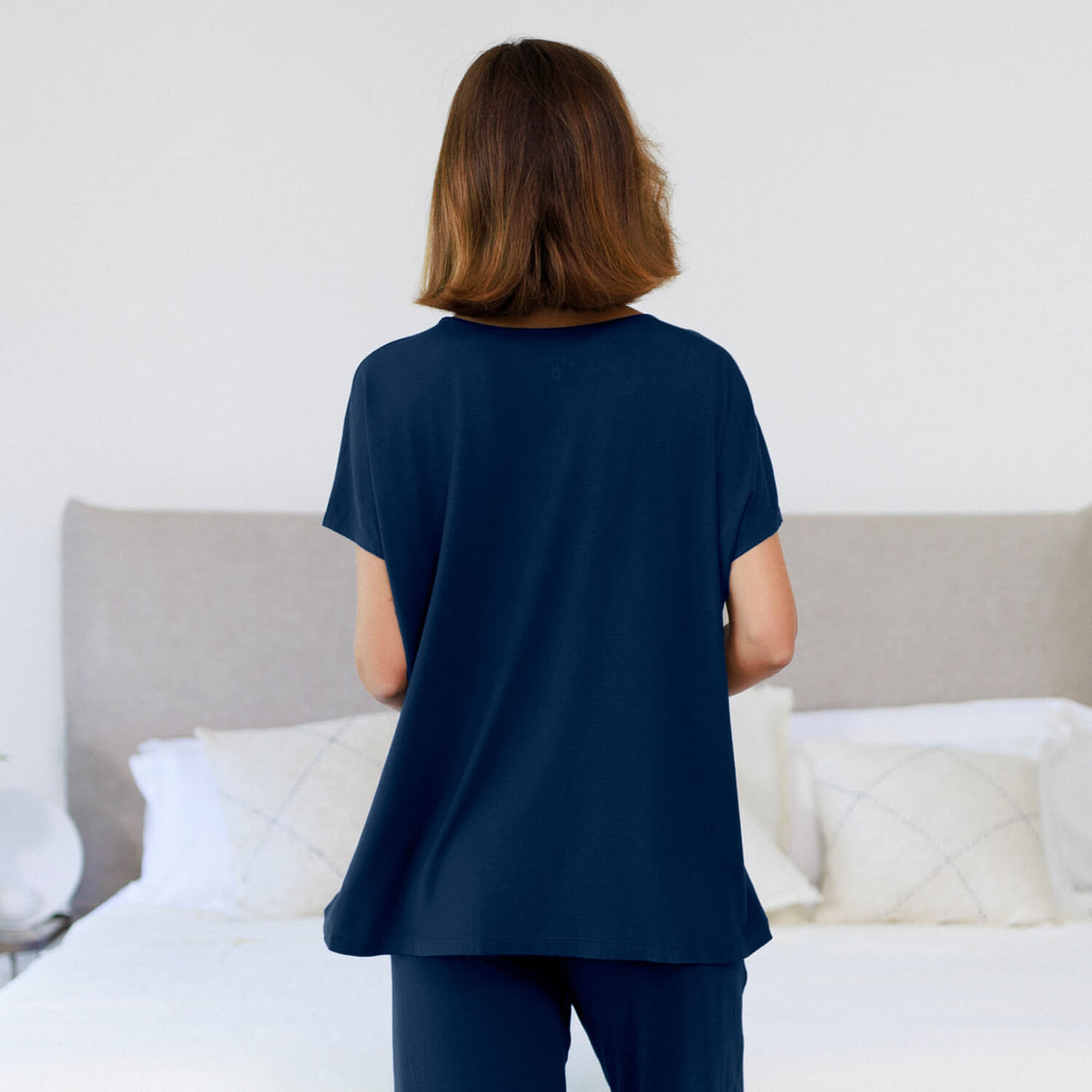 Wide sleep t-shirt || Midnight blue
