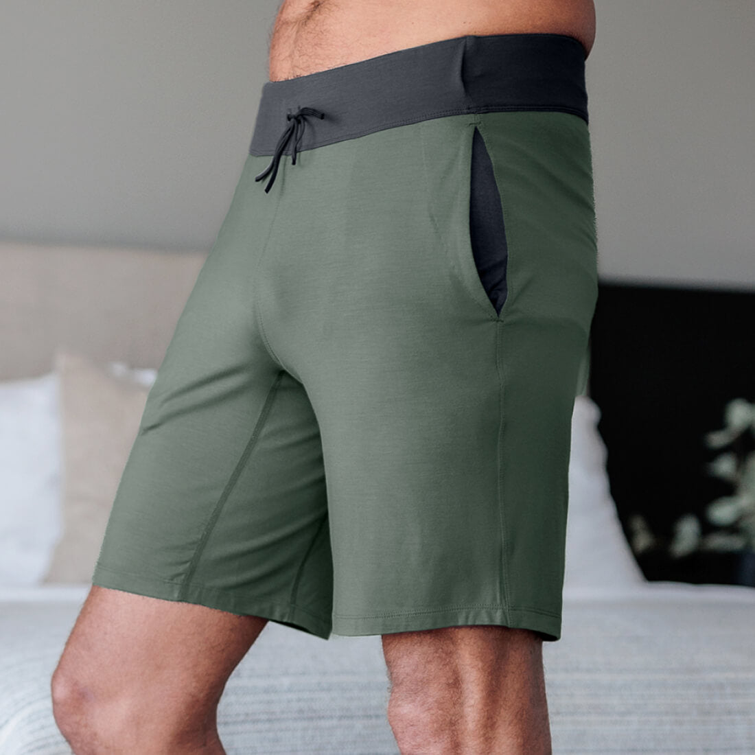 Moisture wicking pajamas || Balsam green