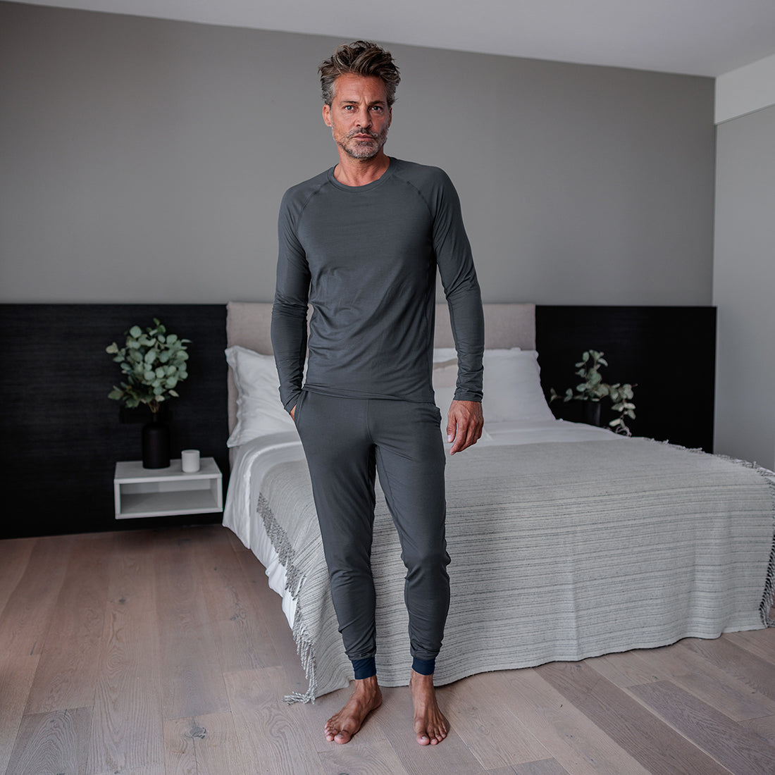 Balance lange mouwen shirt heren  Deep grey