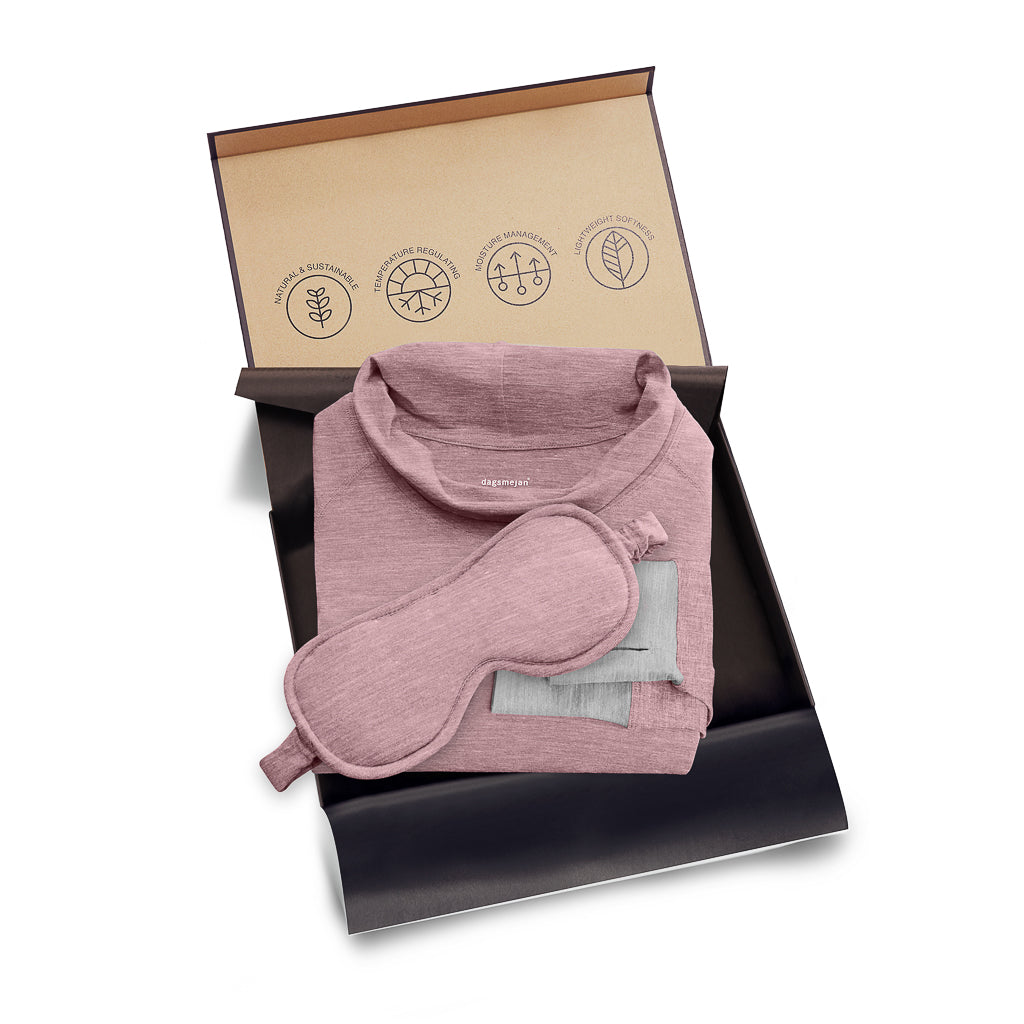 Gift set nightdress || Dusty pink melange