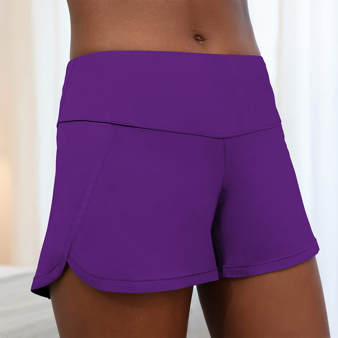 Women's cooling pajamas shorts || Purple