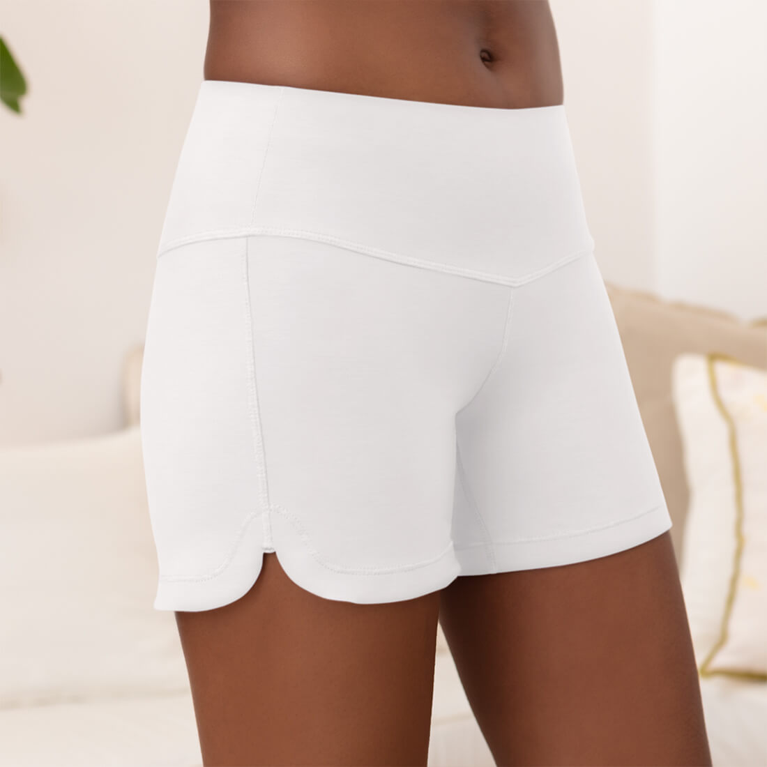 Temperature regulating pajamas shorts || White