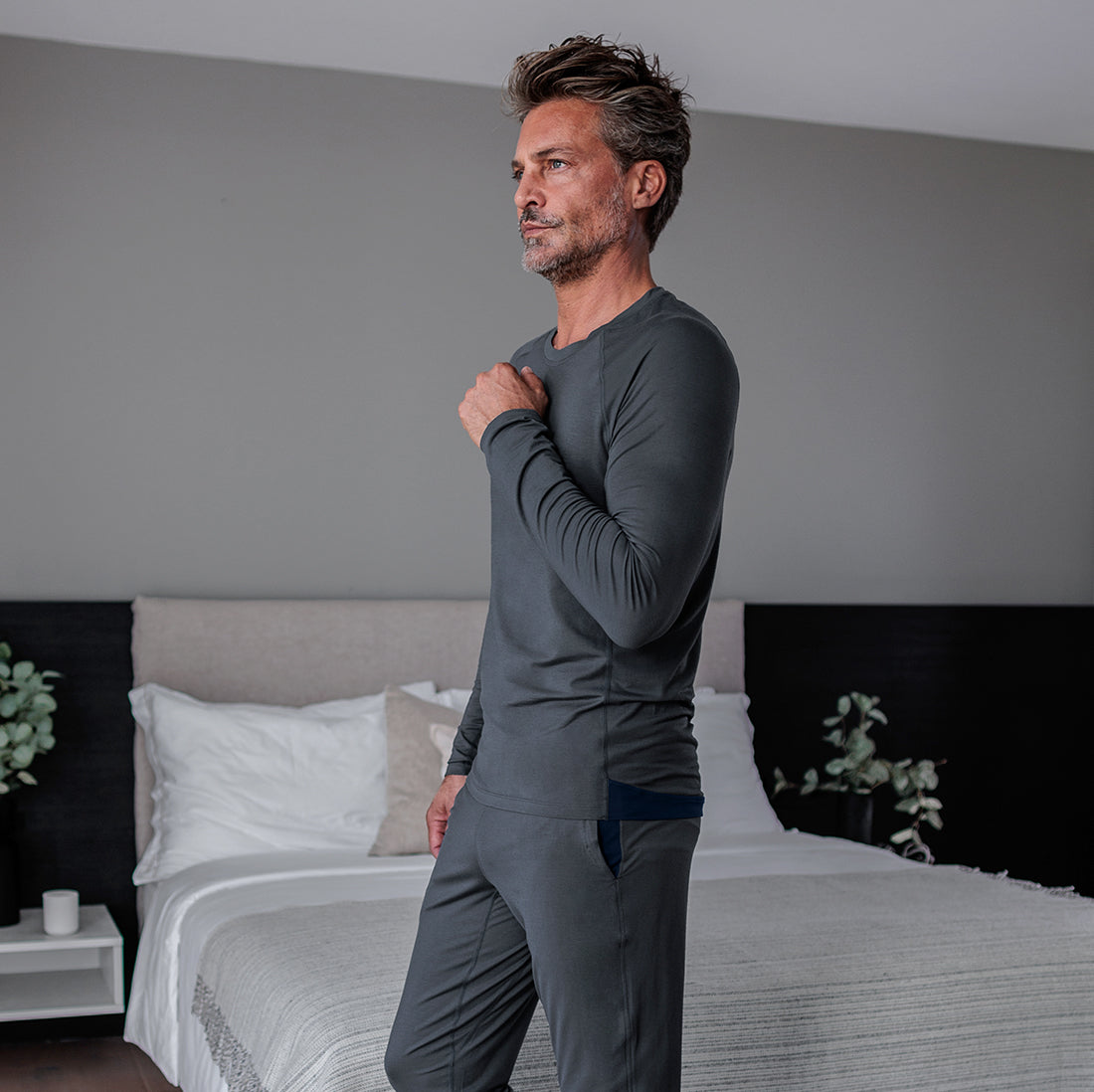 Balance lange mouwen shirt heren  Deep grey