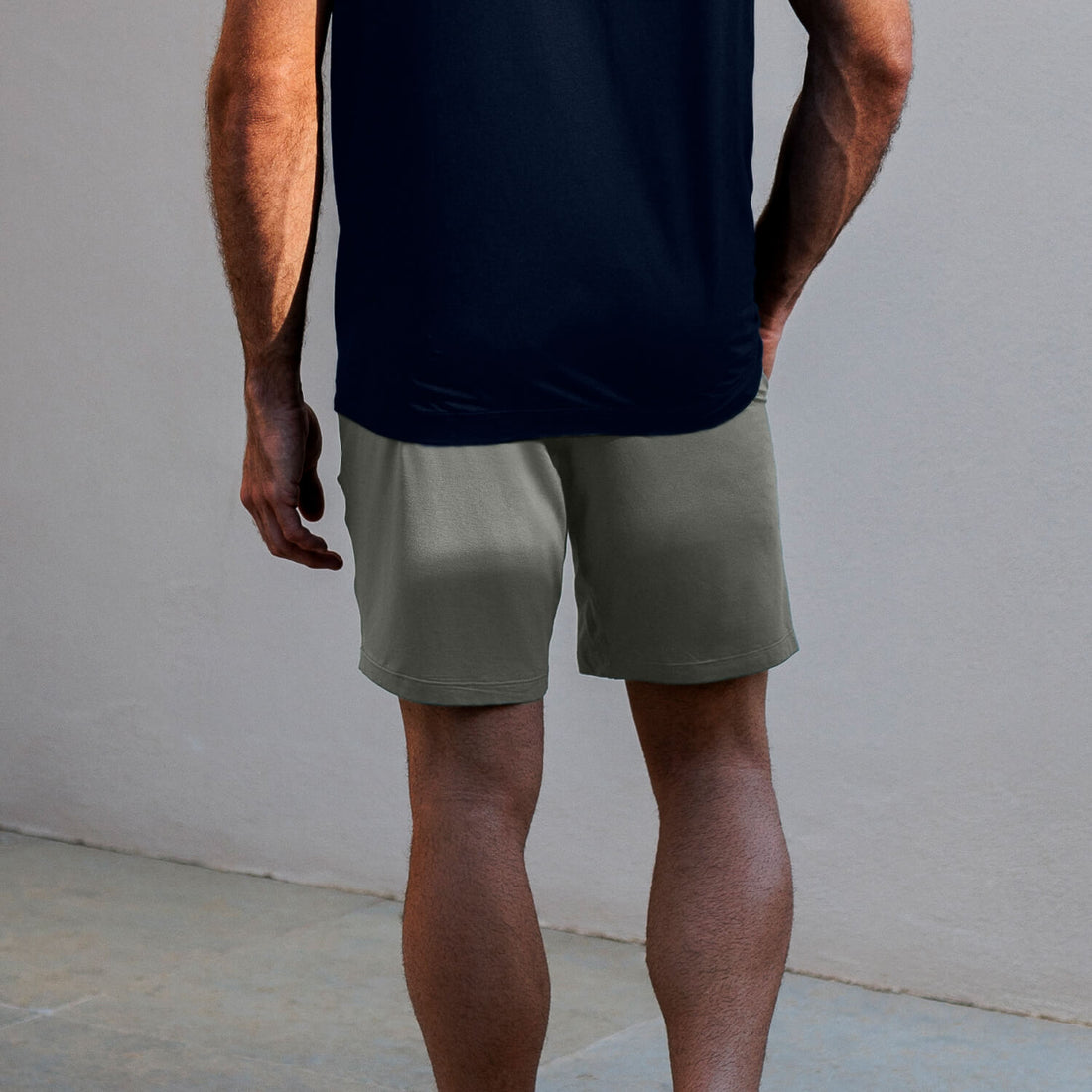 Sleep shorts men || Sage