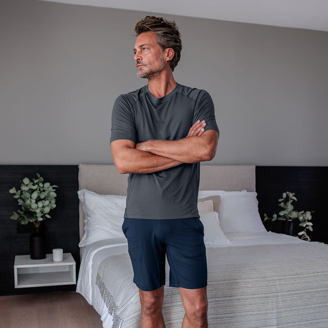 Balance t-shirt heren  Deep grey