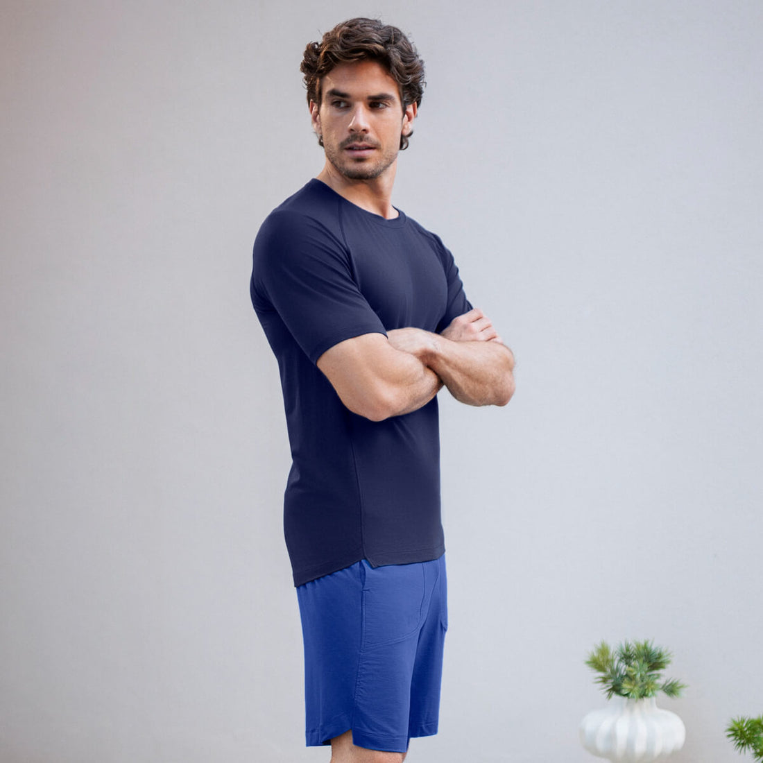 Muscle recovery sleep t-shirt || Navy