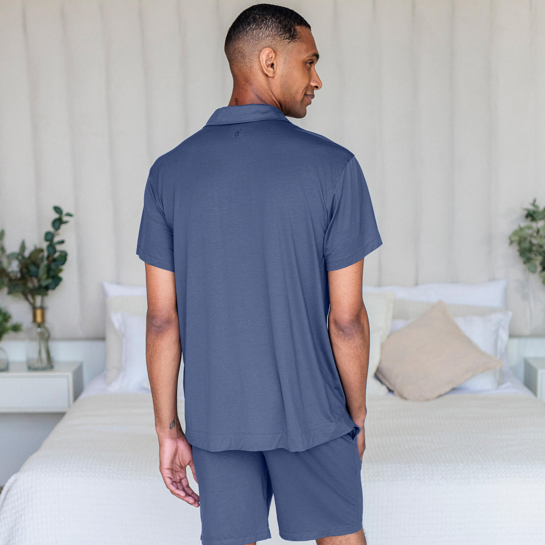 Classic pajama top men || Coastal blue