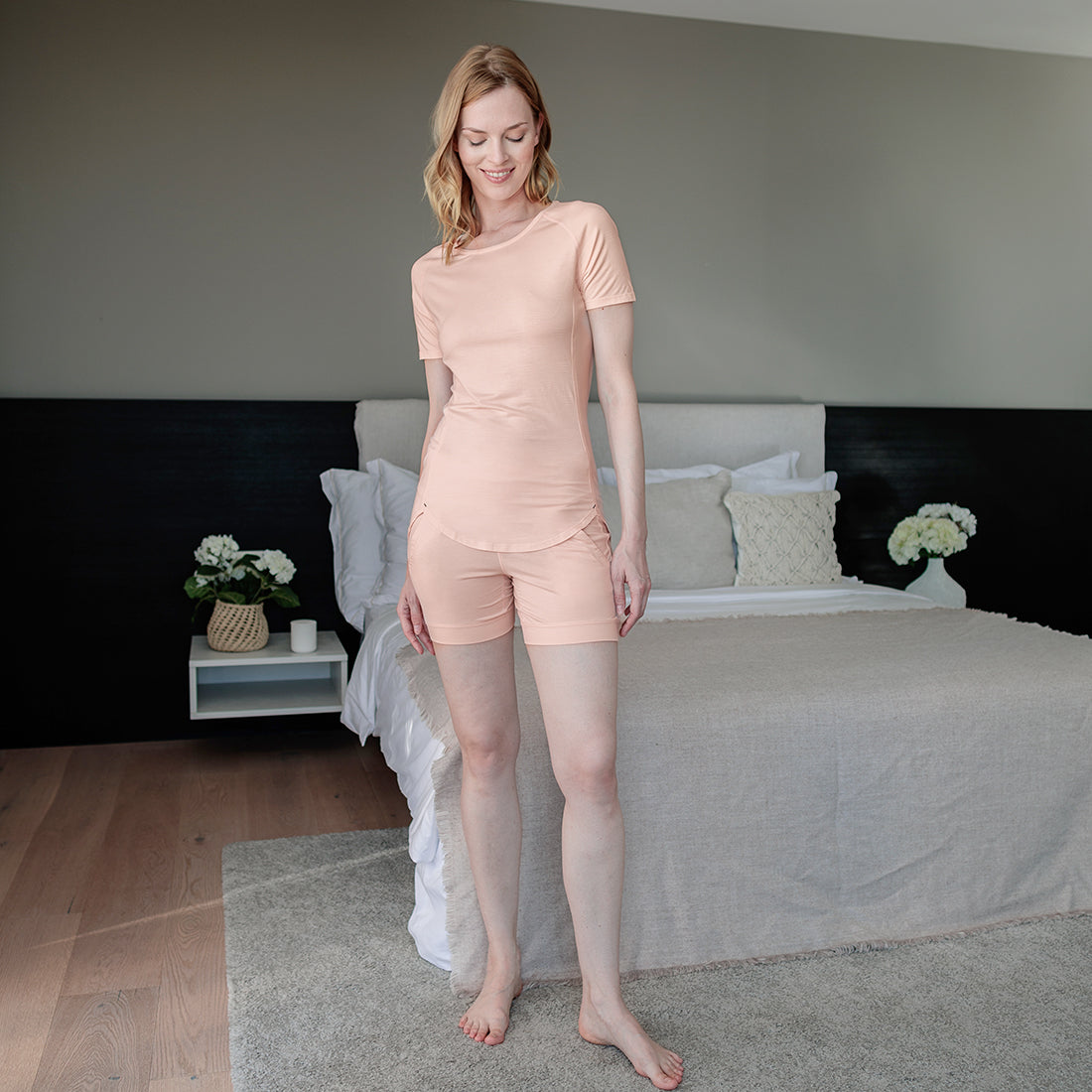Balance shorts women || Soft peach