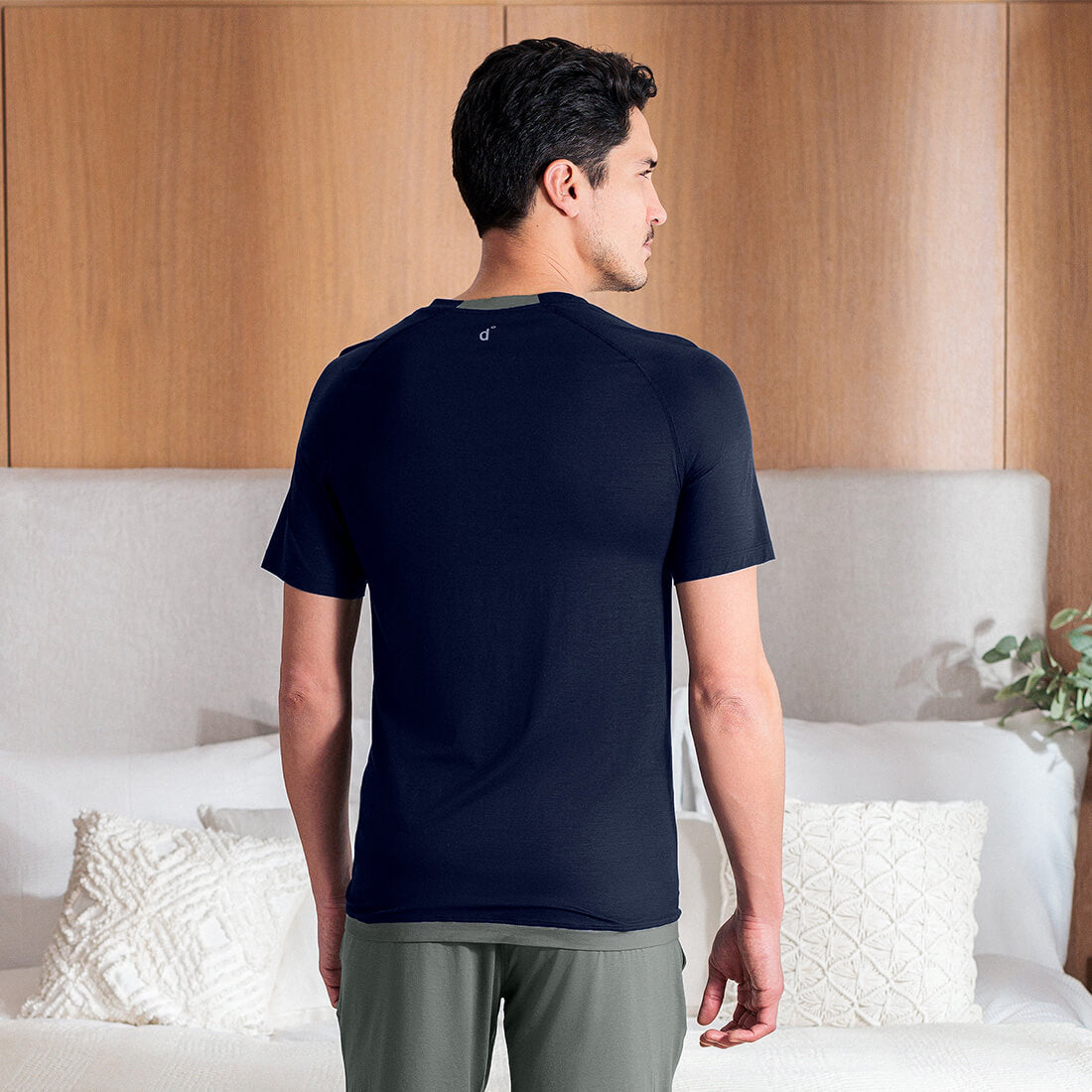 Cooling pajamas mens || Navy blue