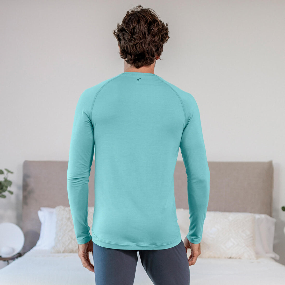 Long sleeve t-shirt men || Mineral green