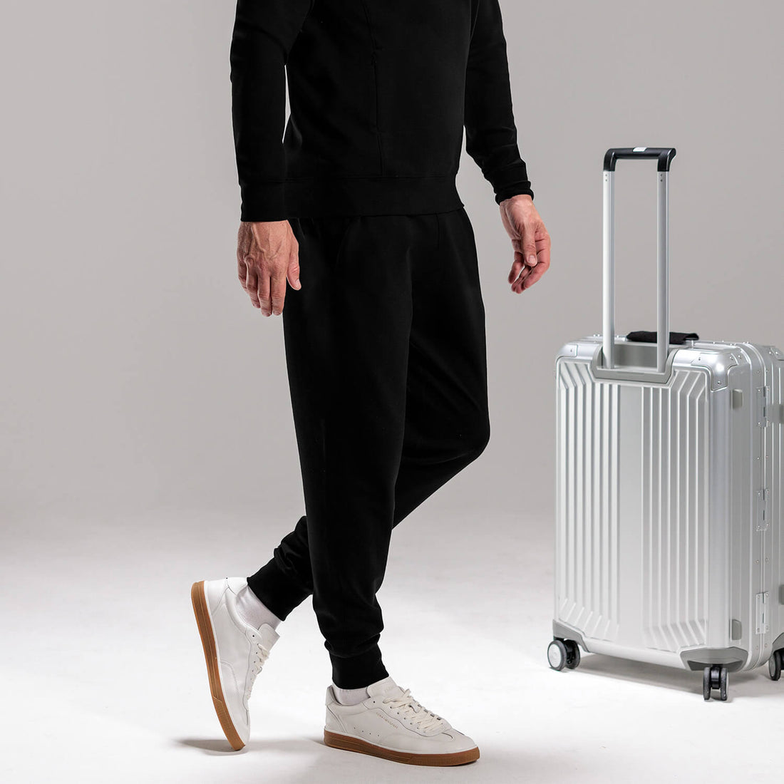 Comfortable travel pants men || Black