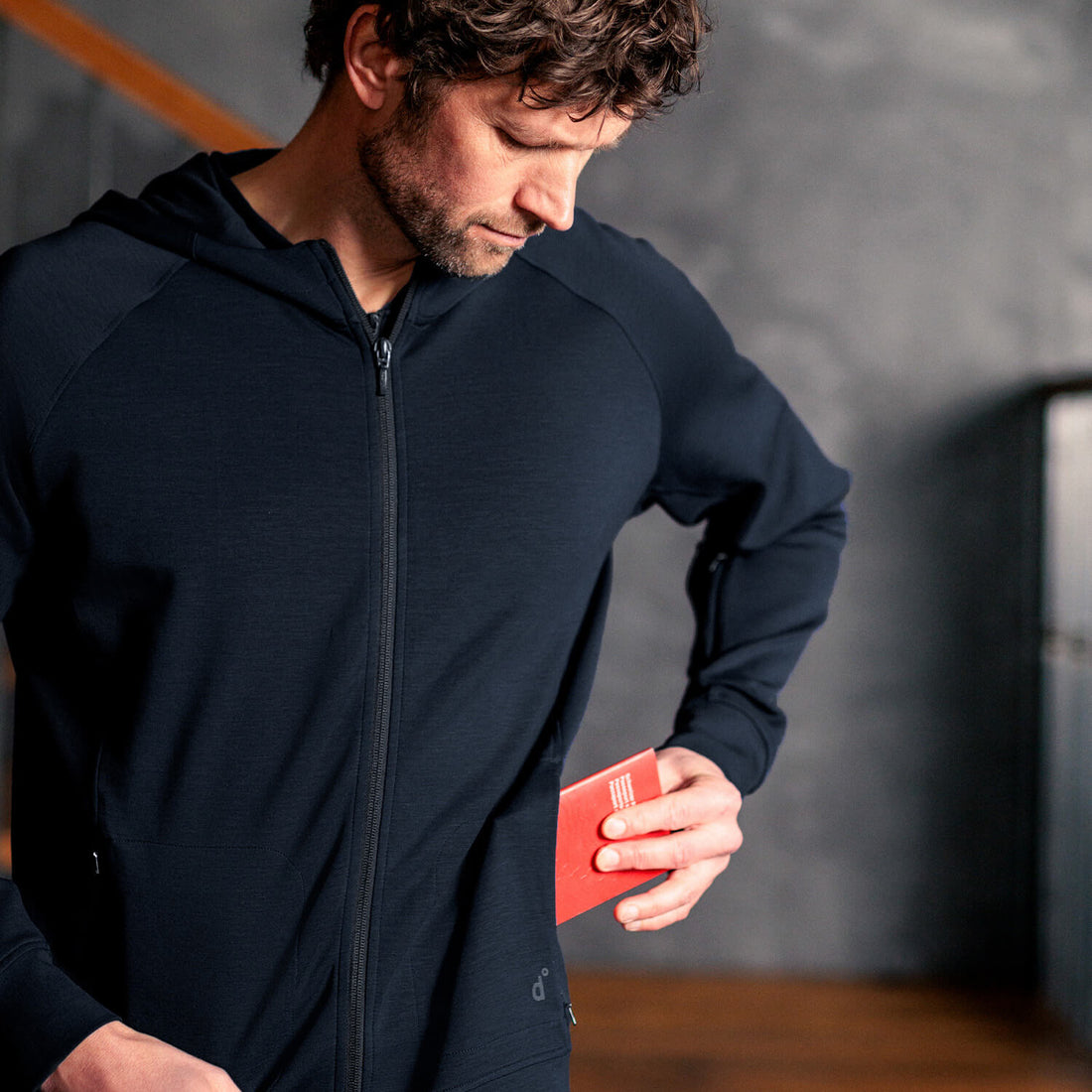 Travel jacket men || Navy blue