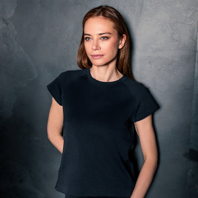 Comfortable travel wear t-shirt || Navy blue