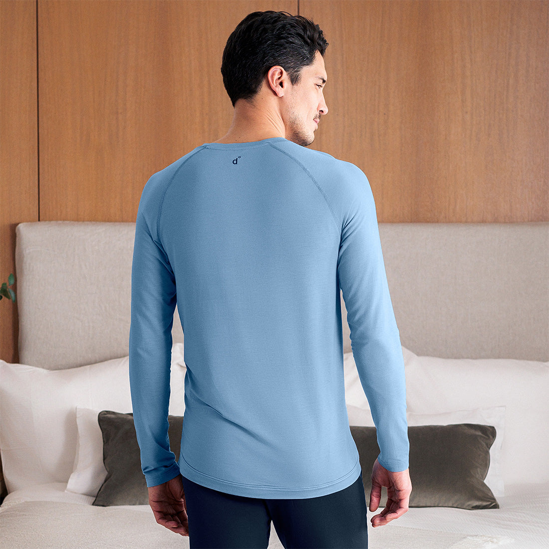 Balance long sleeves shirt men || Steel blue