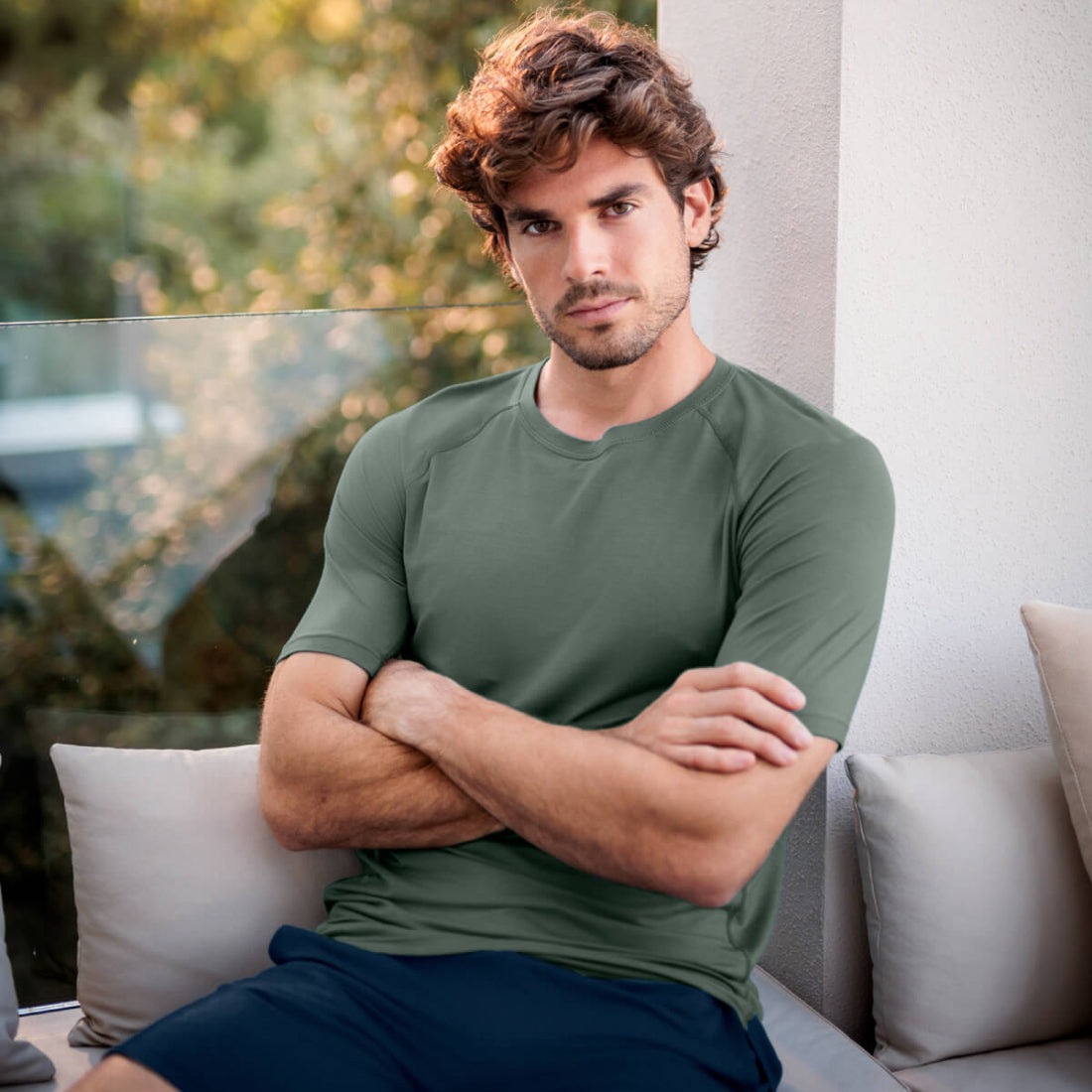 Balance t-shirt heren  Balsam green