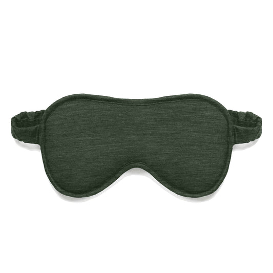 Merino sleep mask || Pine green melange