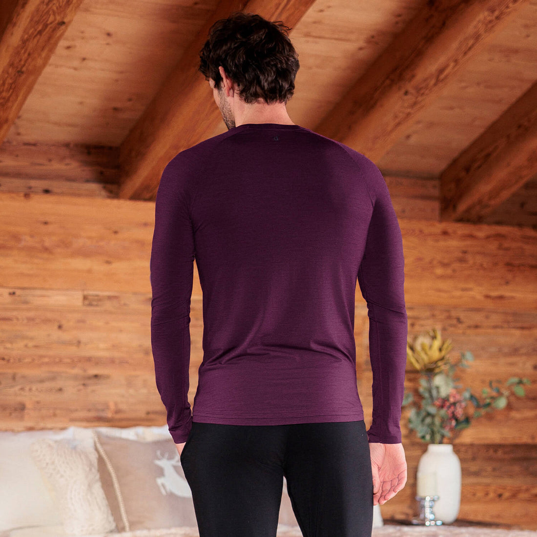Thermal pajamas mens || VELVET BERRY