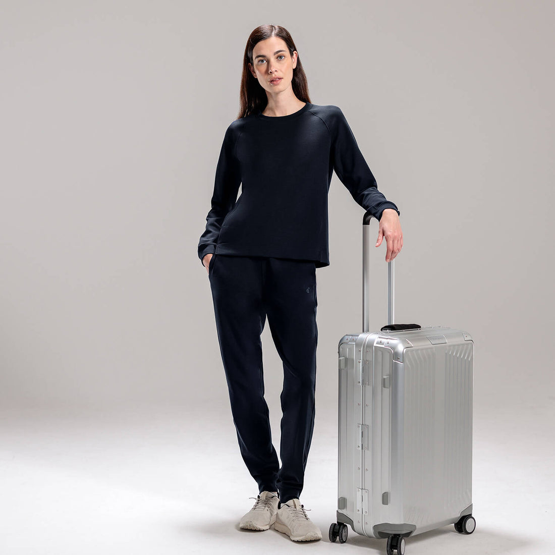 Travel pants women || Navy blue