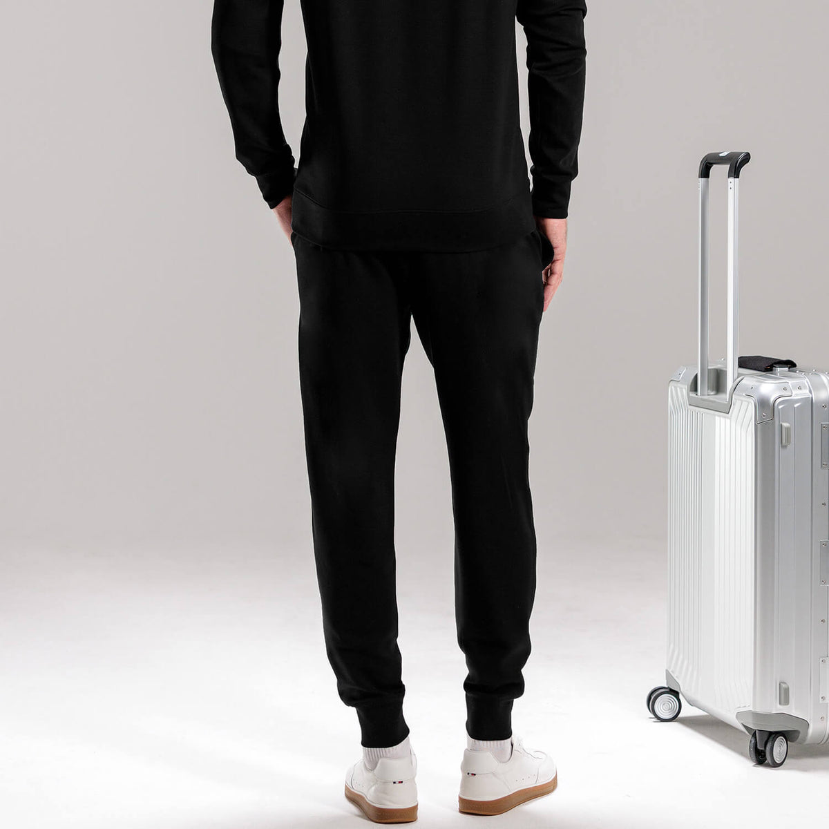 Comfortable travel pants men || Black
