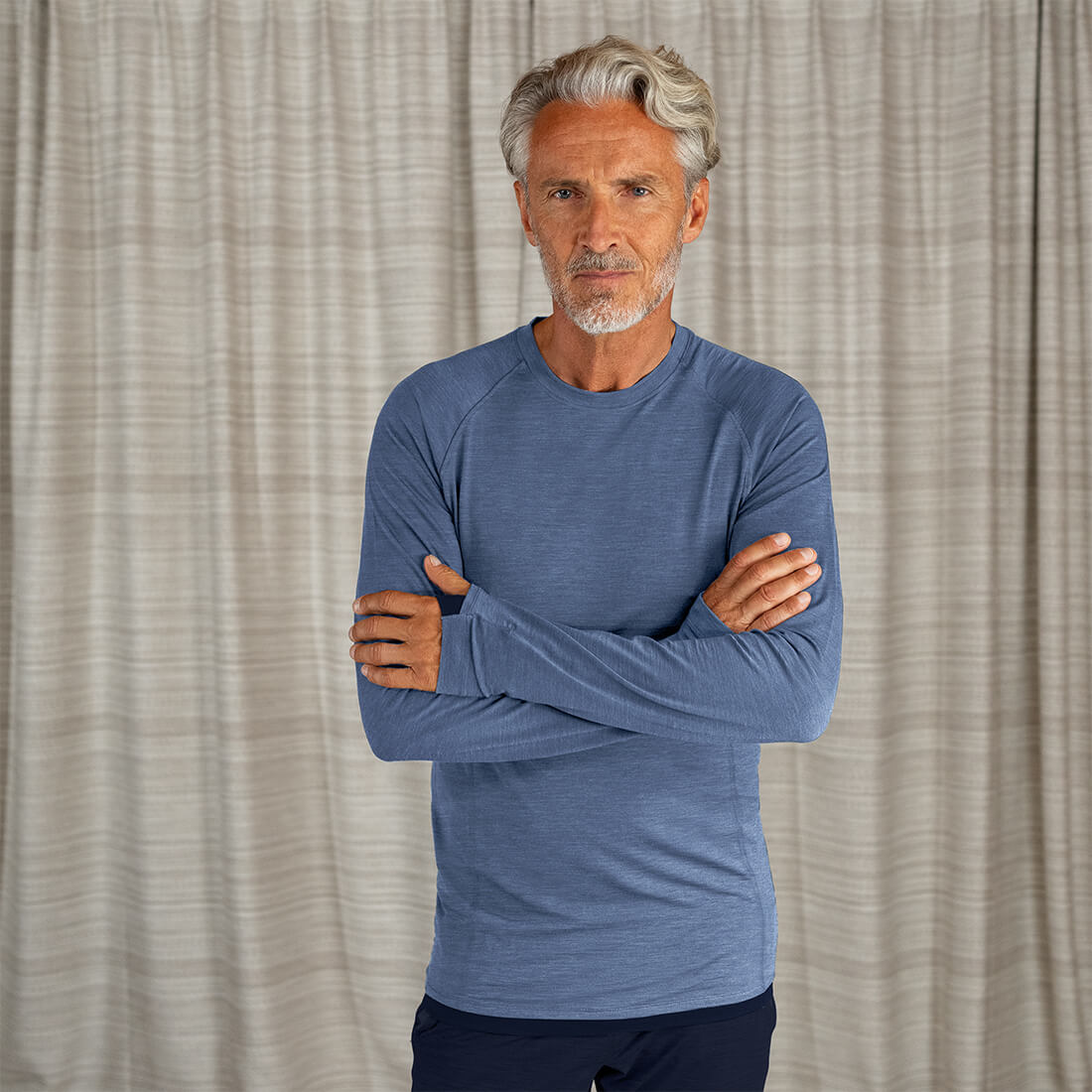 Thermal pajamas mens || Blue melange