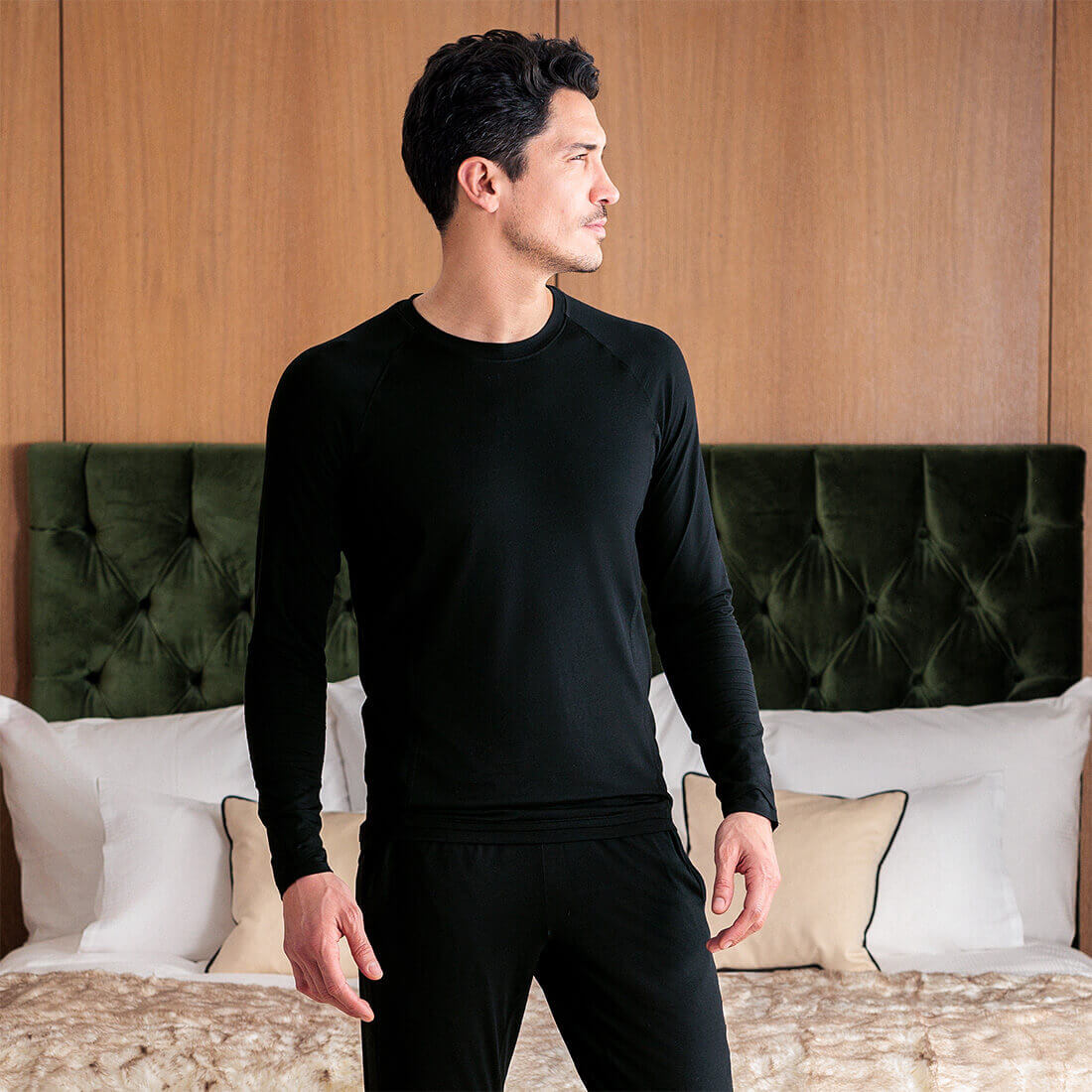 Thermal pajamas mens || Black