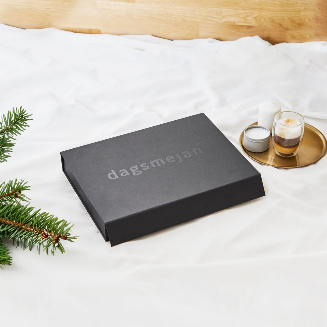 Merino gift set mens pajamas sleep mask || Winter night melange