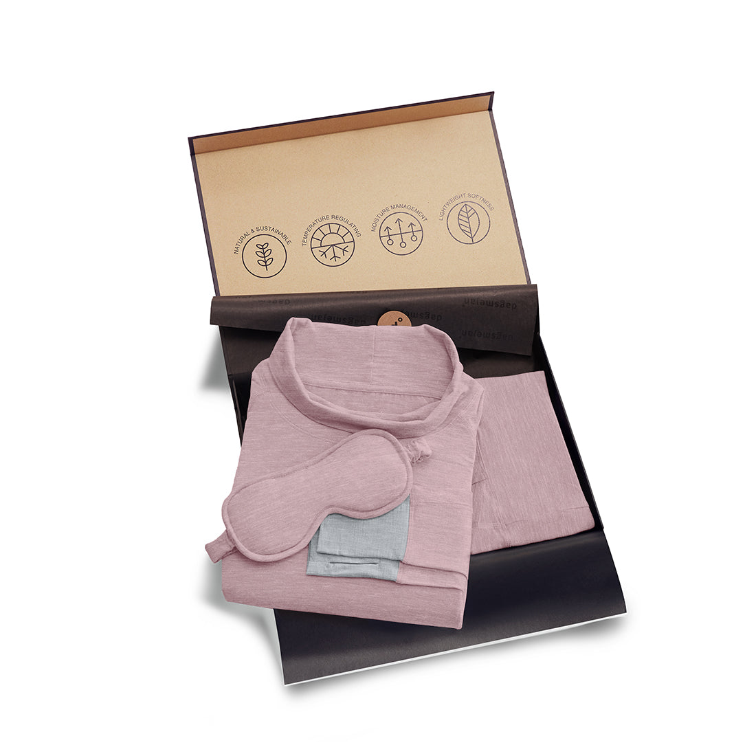 Gift set pajamas || Dusty pink melange