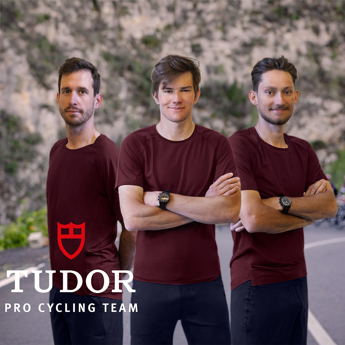 Muscle recovery sleep t-shirt heren || Burgundy