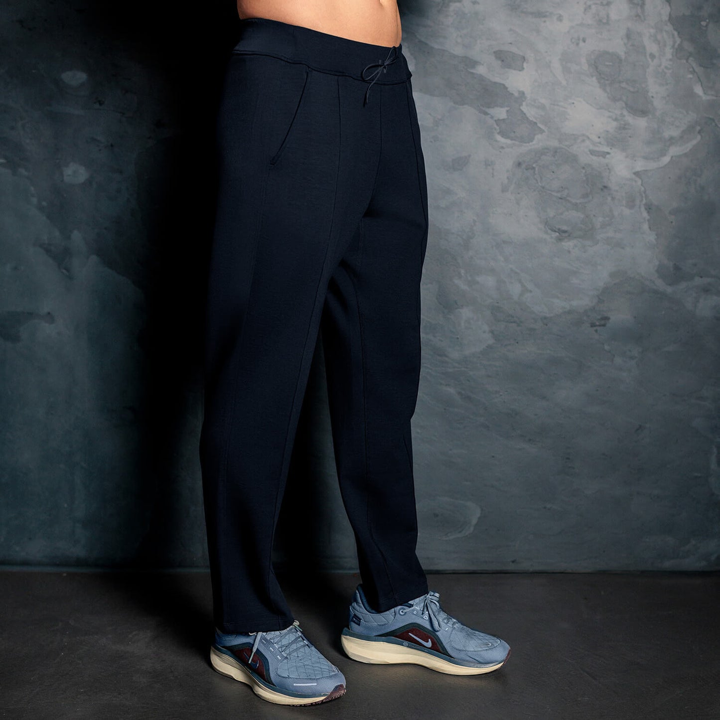 Comfortable travel pants men || Navy blue