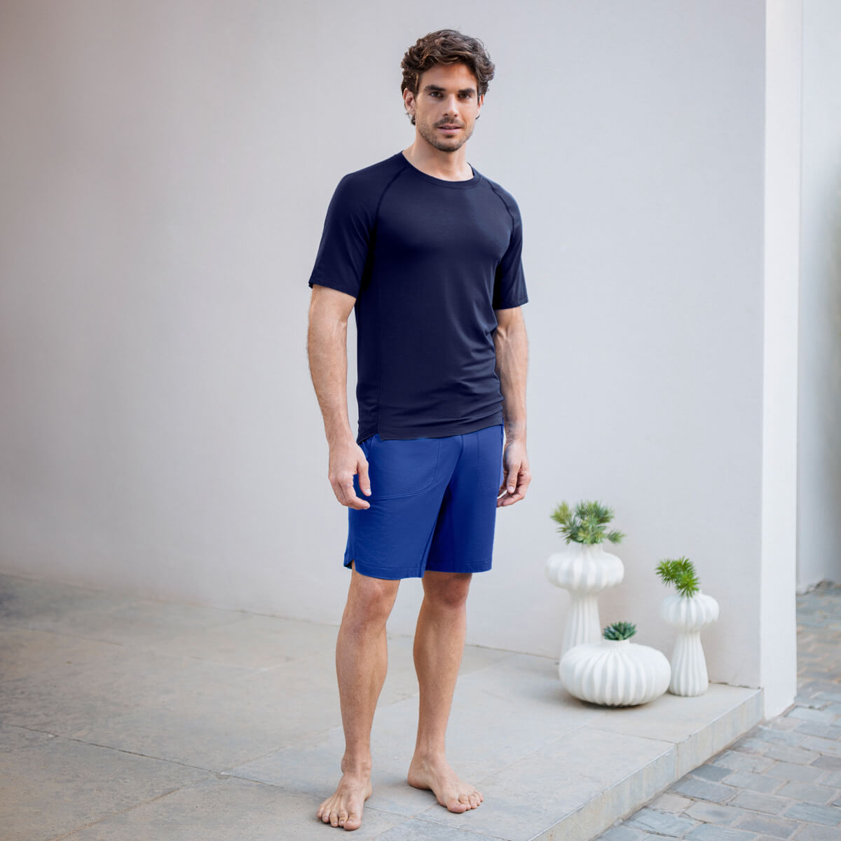 Muscle recovery sleep t-shirt || Navy