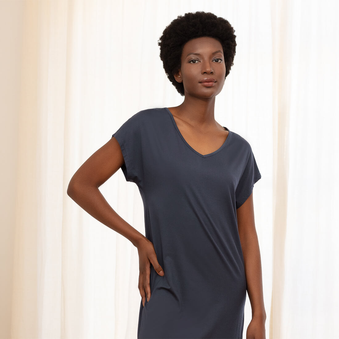Cooling nightgown women || Cool grey