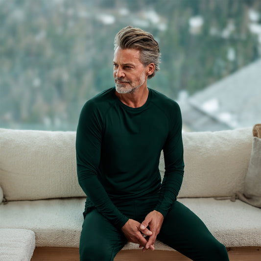 Long sleeve pajama top for men || Midnight Pine