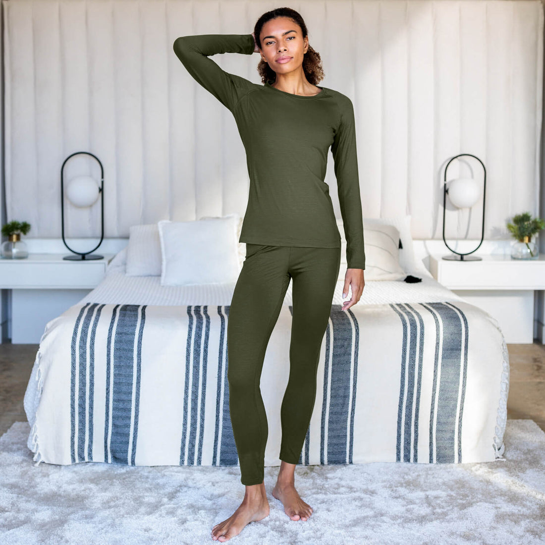 Leggings Recovery Women || Olive green