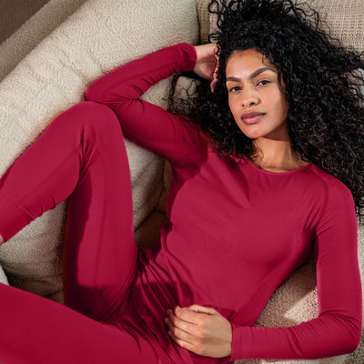 Temperature regulating pajama || Ruby Plum
