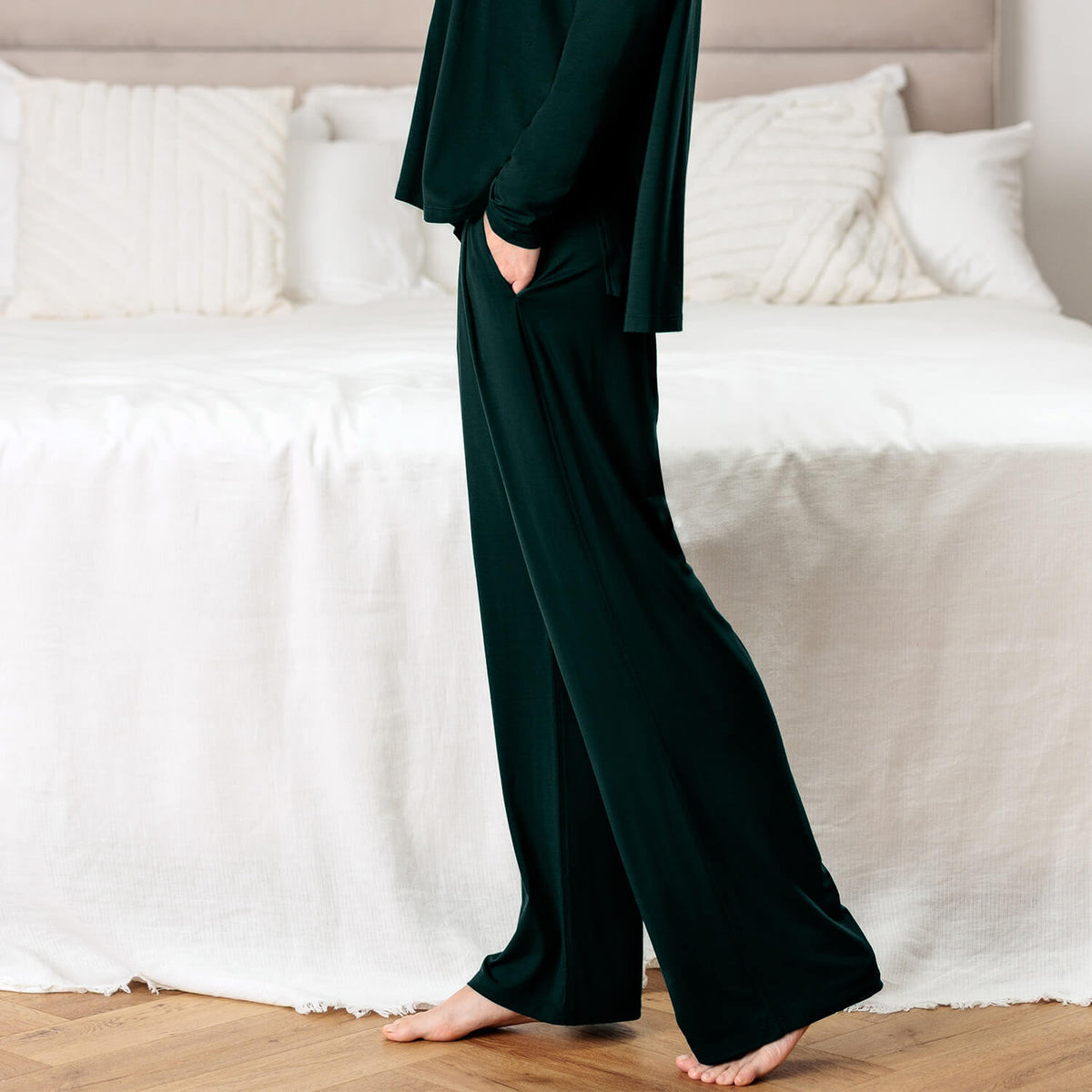 Wide leg sleep pants women || Midnight Pine