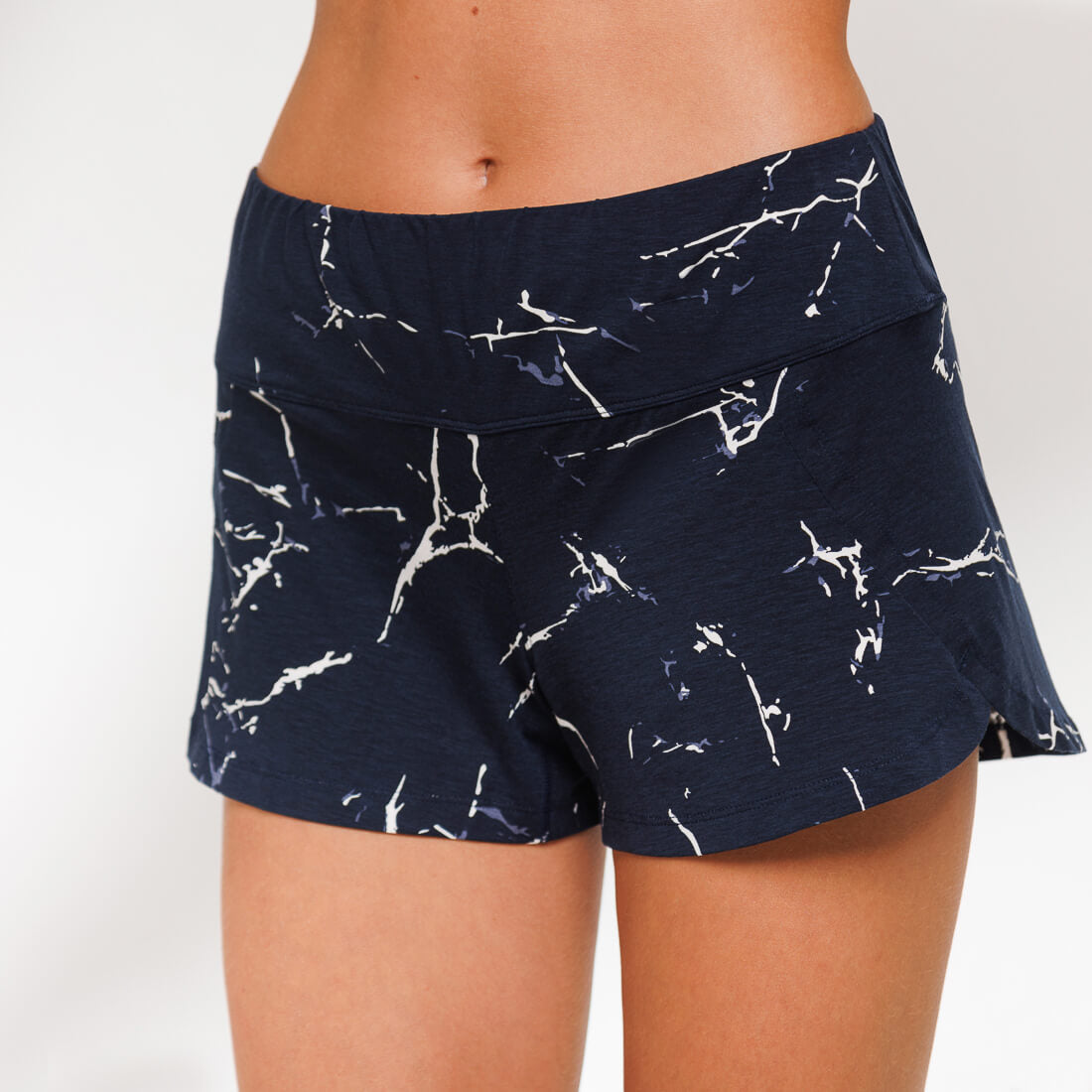 Women's cooling pajamas shorts || Blue marble