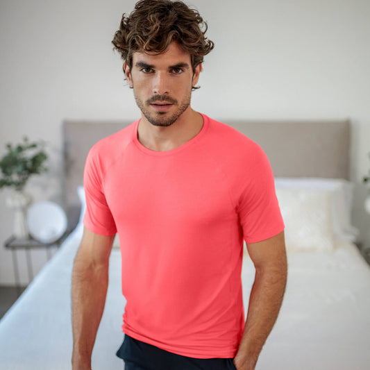 Sleep t-shirt men || Coral blaze