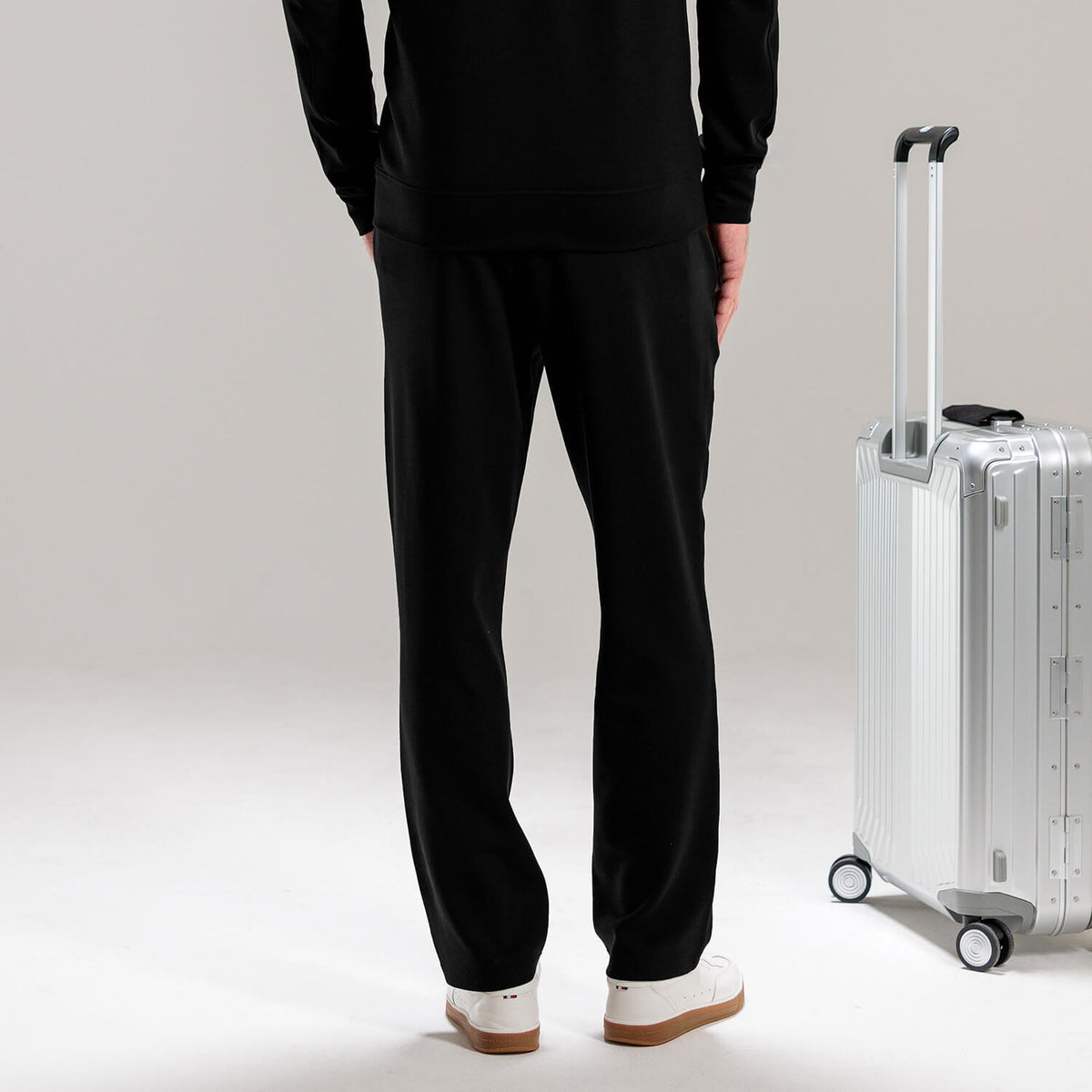 Comfortable travel pants men || Black