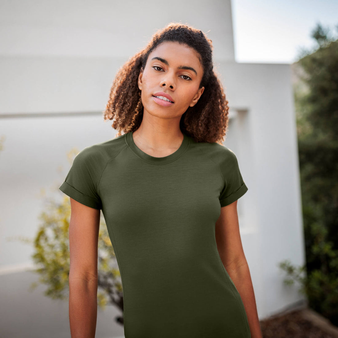 Recovery Womens T-shirt || Olive green
