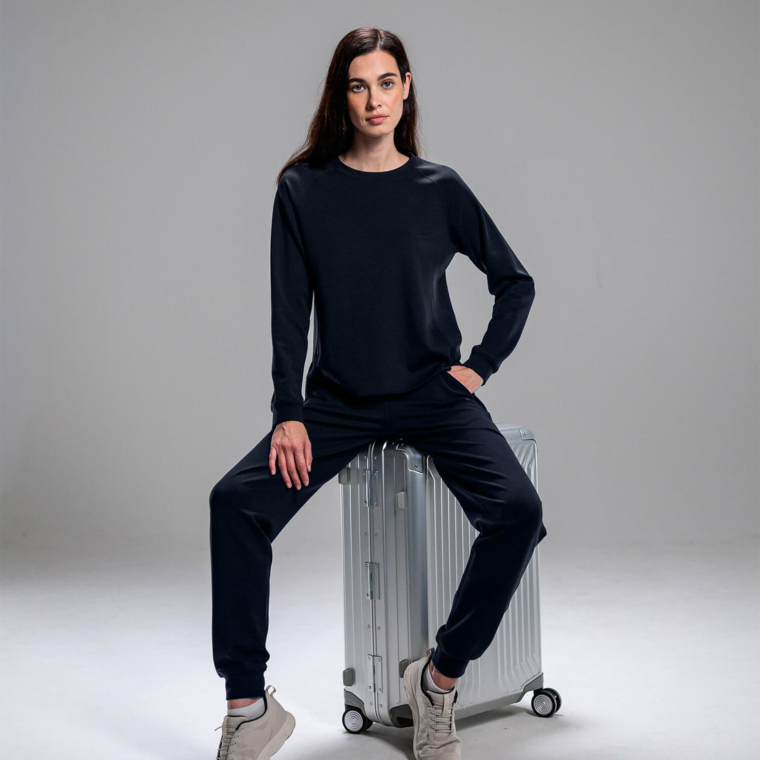 Travel pants women || Navy blue