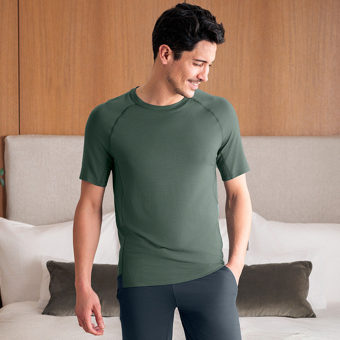 Balance t-shirt heren  Balsam green