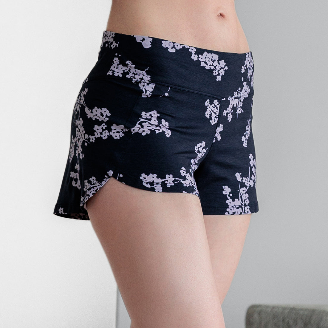 Short pajama set women || Cherry blossom